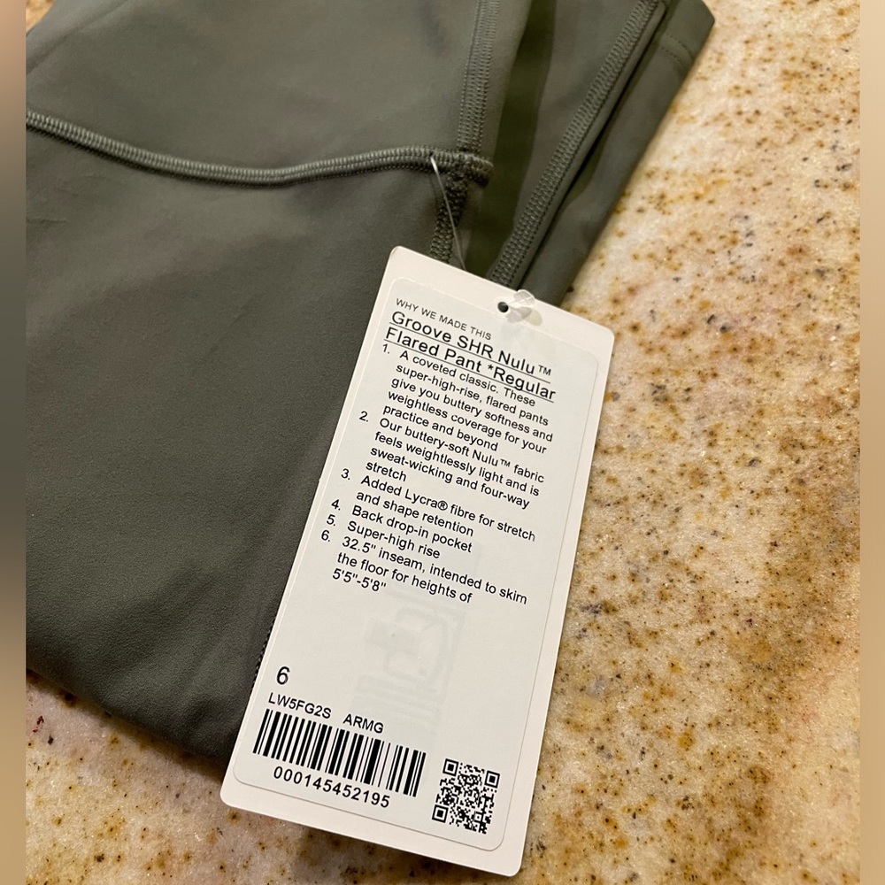 NWT Lululemon Groove SHR Nulu Flared Pants Regular 6 - Picture 6 of 6